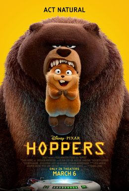 Official poster for Pixar's Hoppers (2026)