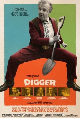 Official theatrical poster for Digger (2026), starring Tom Cruise