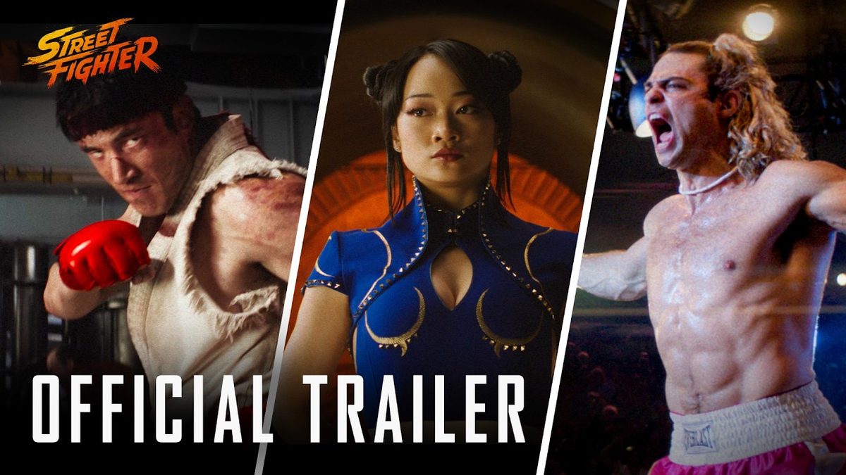 Andrew Koji as Ryu, Callina Liang as Chun-Li and Noah Centineo as Ken in the official trailer artwork for Street Fighter (2026)