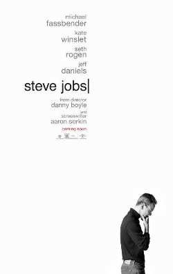 Official theatrical poster for Steve Jobs (2015), starring Michael Fassbender