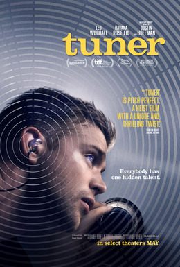 Official poster for Tuner (2026), starring Leo Woodall and Dustin Hoffman