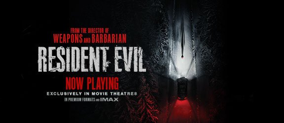 Official key art banner for Resident Evil (2026), from the film's official Sony Pictures/Constantin Film site
